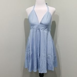 Lulu's backless tie dress with pockets!